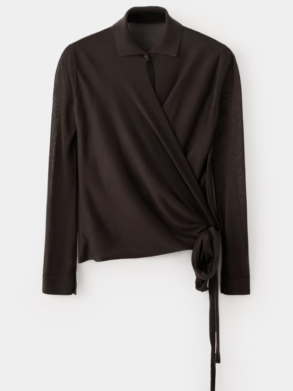 Wrap Front Lyosell Chocolate Mango Cardigan